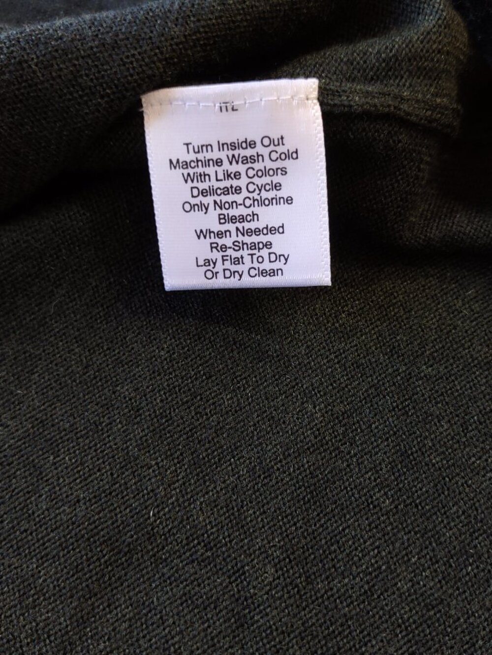 NWT Jos A Bank Traveler 100% Merino Wool 1/4 Zip Sweater Dark Green  Size XL - Picture 10 of 11